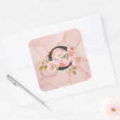 Letter C Vierkante Sticker (Envelop)