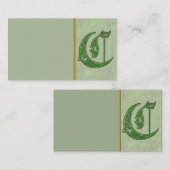 Letter C Visitekaartje (Voorkant / Achterkant)