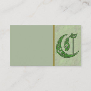Letter C Visitekaartje