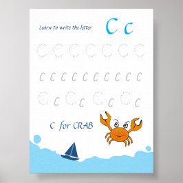 Letter C Volgen Poster voor Kinderen | C is voor K