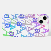 Letter Confetti "A" iPhone Hoesje (Achterkant horizontaal)