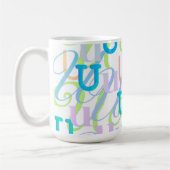 Letter Confetti "U" Koffiemok (Links)