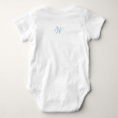Letter Confetti "W" Baby romper (Achterkant)