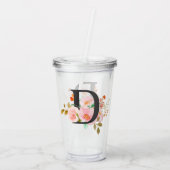 Letter D Acryl Drinkbeker (Achterkant)