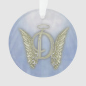 Letter D Angel Monogram Ornament (voorkant)