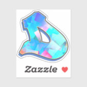 Letter D -  Color Mix Sticker (Vel)