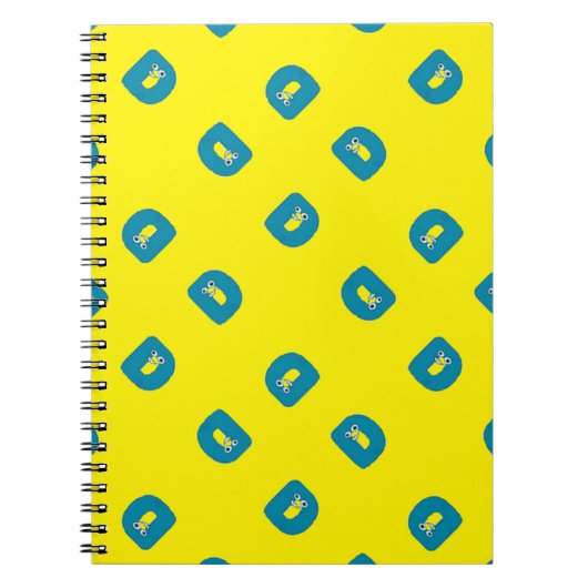 Letter D geel Notitieboek (Voorkant)