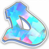 Letter D _ Graffiti alfabet letters Sticker (Voorkant)