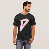Letter D Graffiti Street Letter D Typografie Alpha T-shirt (Voorkant volledig)