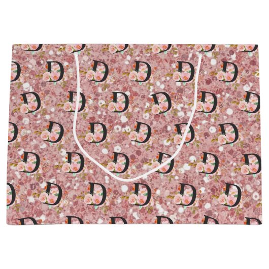 Letter D Groot Cadeauzakje (Voorkant)