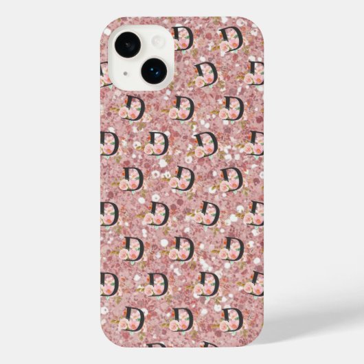 Letter D iPhone Hoesje (Achterkant)