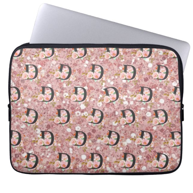 Letter D Laptop Sleeve (Voorkant)