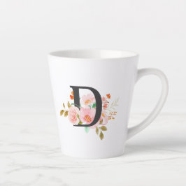 Letter D Latte Mok