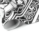 Letter D Middeleeuws Monogram Art Nouveau Cadeaupapier (Rol Hoek)