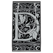 Letter D Middeleeuws Monogram Art Nouveau Klein Cadeauzakje (Voorkant)