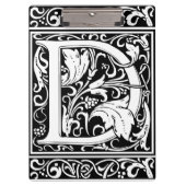 Letter D Middeleeuws Monogram Art Nouveau Klembord (Voorkant)