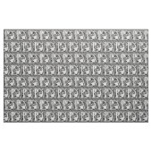 Letter D Middeleeuws Monogram Art Nouveau Stof (Yard (91,4 cm))