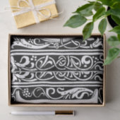 Letter D Middeleeuws Monogram Art Nouveau Tissuepapier (Geschenk)