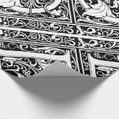 Letter D Middeleeuwse Monogram Art Nouveau Cadeaupapier (Hoek)
