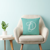 Letter D Monogram Initiaal Aangepast Kussen (Stoel)