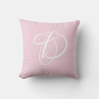 Letter D Monogram Initiaal Aangepast Kussen