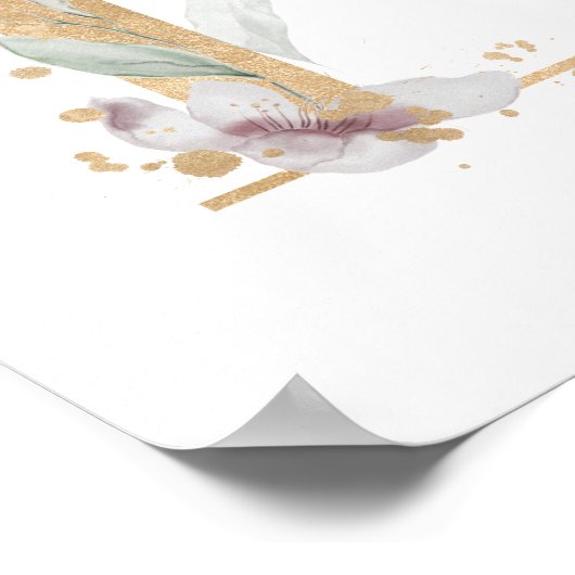 Letter D Monogram Poster (Hoek)