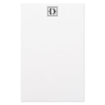 Letter D Monogram Stationery