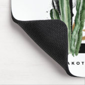 Letter D Monogram | Tropische actus gepersonalisee Muismat (Hoek)