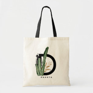 Letter D Monogram   Tropische actus gepersonalisee Tote Bag