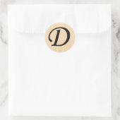 Letter D Monogramed Stickers (Tas)