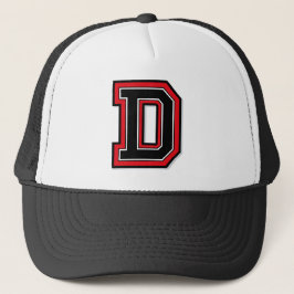 Letter "D" Monogramed Trucker Pet