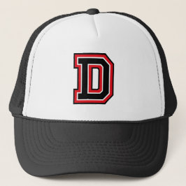 Letter "D" Monogramed Trucker Pet