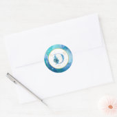 *~* LETTER D - Nautische strandenvelop Sticker (Envelop)