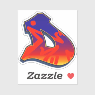 Letter D -  Night Sky Sticker