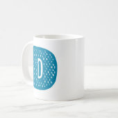 Letter D-ontwerp. Koffiemok (Voorkant links)