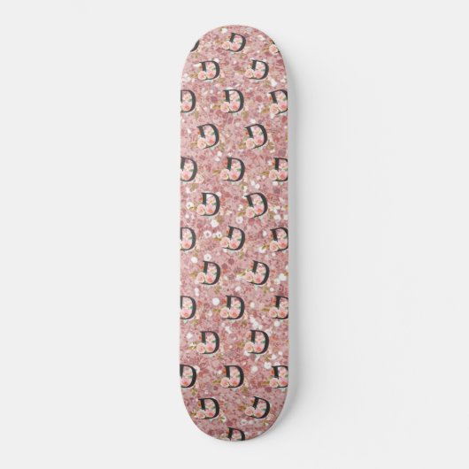 Letter D Persoonlijk Skateboard (Voorkant)