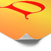 Letter D Poster (Hoek)