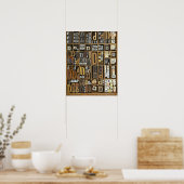 Letter D Poster (Keuken)