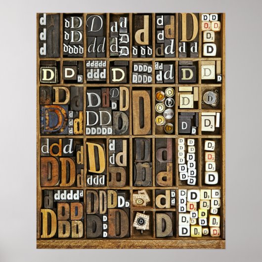 Letter D Poster (Voorkant)