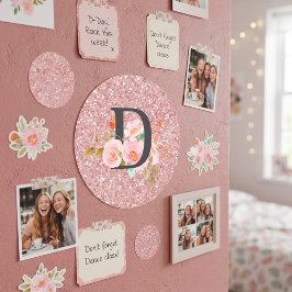 Letter D Ronde Sticker