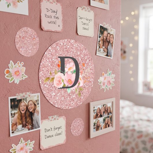 Letter D Ronde Sticker