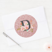 Letter D Ronde Sticker (Envelop)