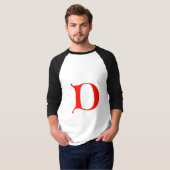 Letter D Shirt (Voorkant volledig)