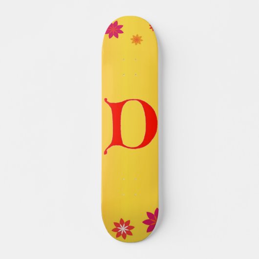 Letter D Skateboard (Voorkant)