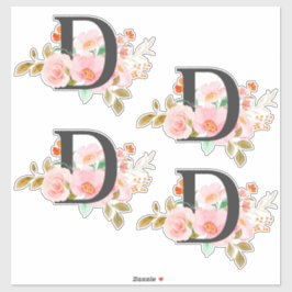Letter D Sticker