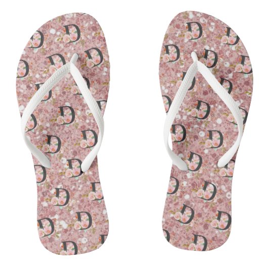 Letter D Teenslippers (Voetbed)