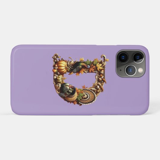 Letter D Thanksgiving style gift  Case-Mate iPhone Case (Achterkant (horizontaal))