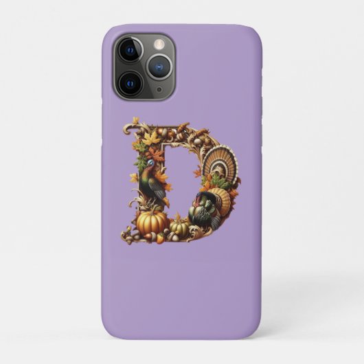 Letter D Thanksgiving style gift Case-Mate iPhone Case (Achterkant)