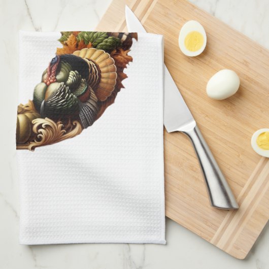 Letter D Thanksgiving style gift  Theedoek (Quarter Fold)