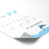 Letter D Volgen Poster voor Kinderen (Hoek)